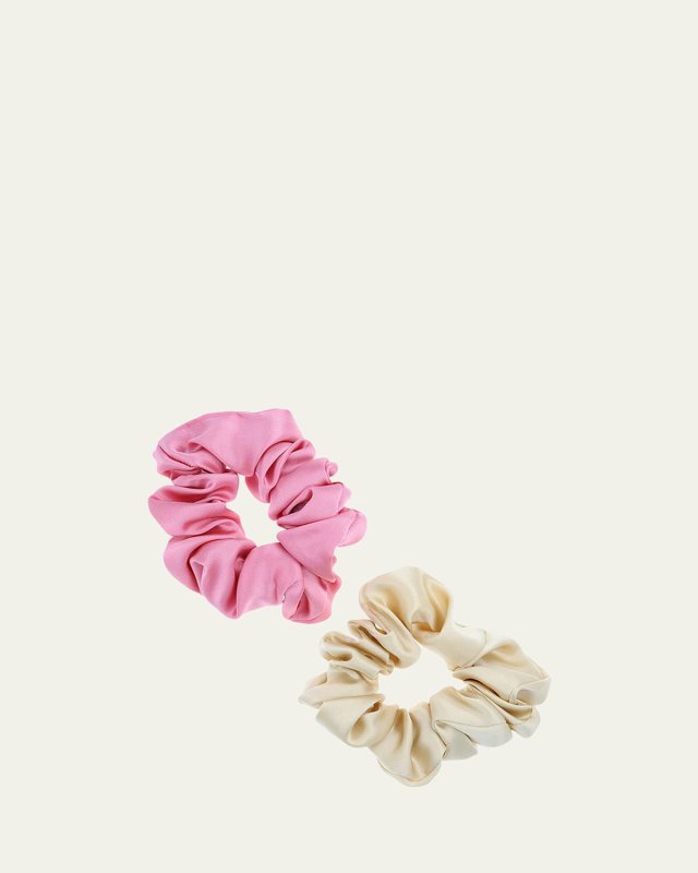 Medium Silk Ponytail Holders, Set of 2